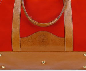 Market Tote No. 294 | Signal Red - Vintage Tan - Ghurka