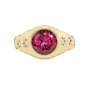 Disco Ring Pink Tourmaline
