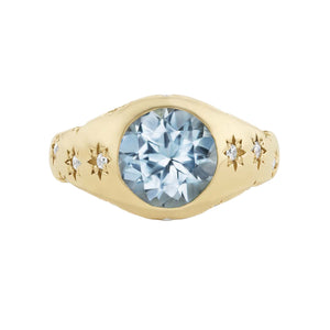 Disco Ring Santa Maria Aquamarine