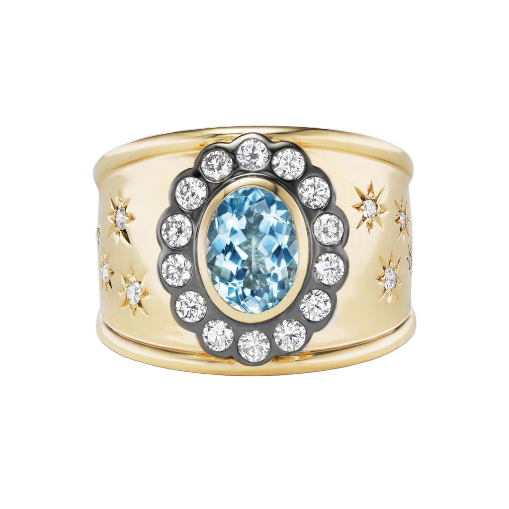 Lexi Cigar Band Aquamarine