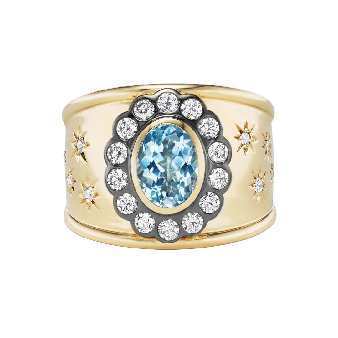 Lexi Cigar Band Aquamarine