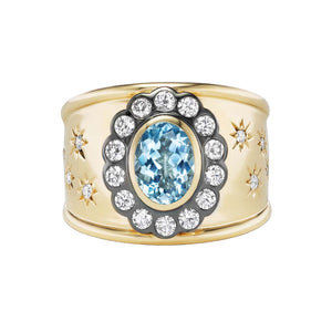 Lexi Cigar Band Aquamarine