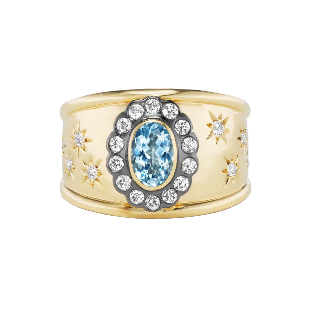 Ali Cigar Band Aquamarine