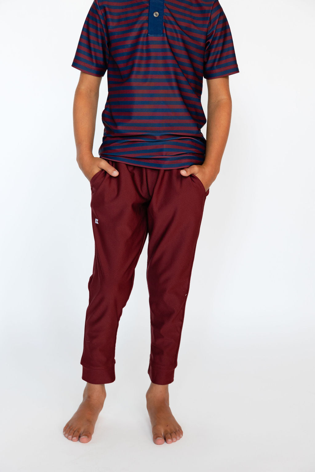 Warm-Up Joggers in Maroon