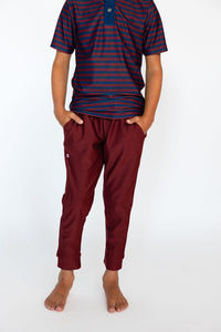 Warm-Up Joggers in Maroon