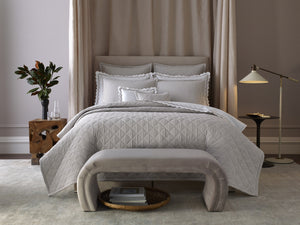 Matteo Coverlet styled bedding detail