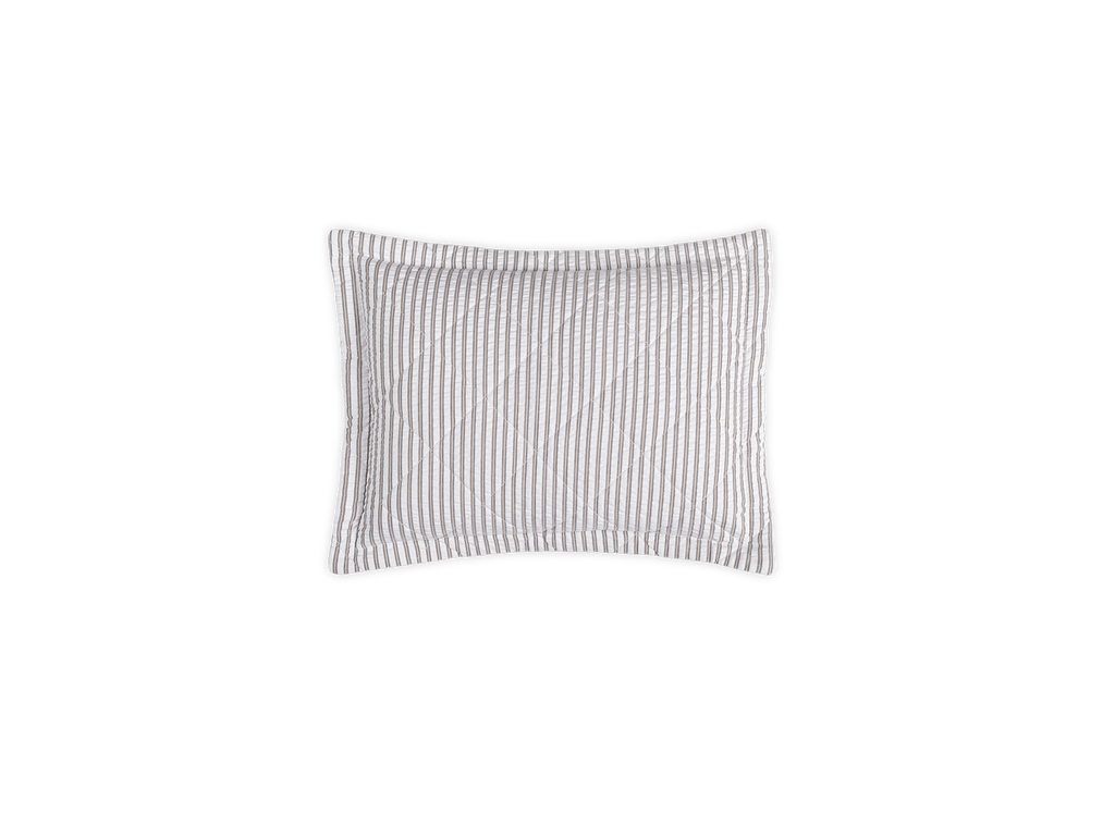 Matteo Sham in Bark, Quilted Boudoir 12" W x 16" L, plus 1" flange