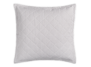 Matteo Sham in Bark, Quilted Euro 27" W x 27" L, plus 1" flange