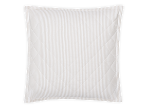 Matteo Sham in Natural, Quilted Euro 27" W x 27" L, plus 1" flange