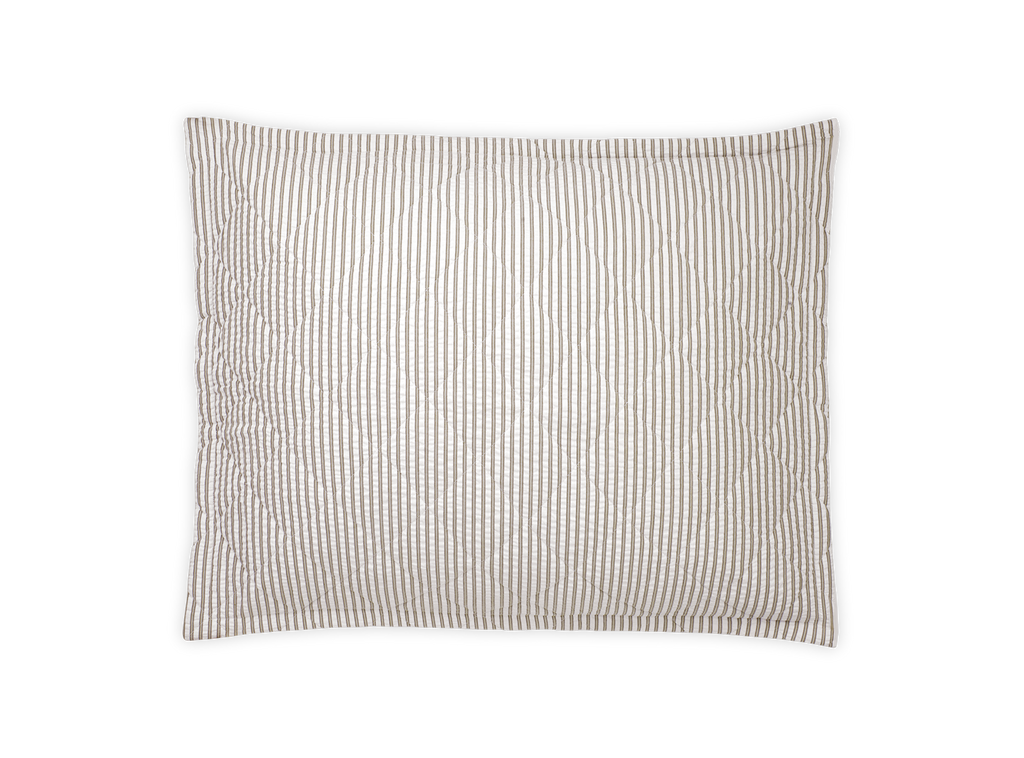 Matteo Sham in Bark, Quilted Standard 21" W x 27" L, plus 1" flange