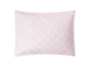 Matteo Sham in Pink, Quilted Standard 21" W x 27" L, plus 1" flange