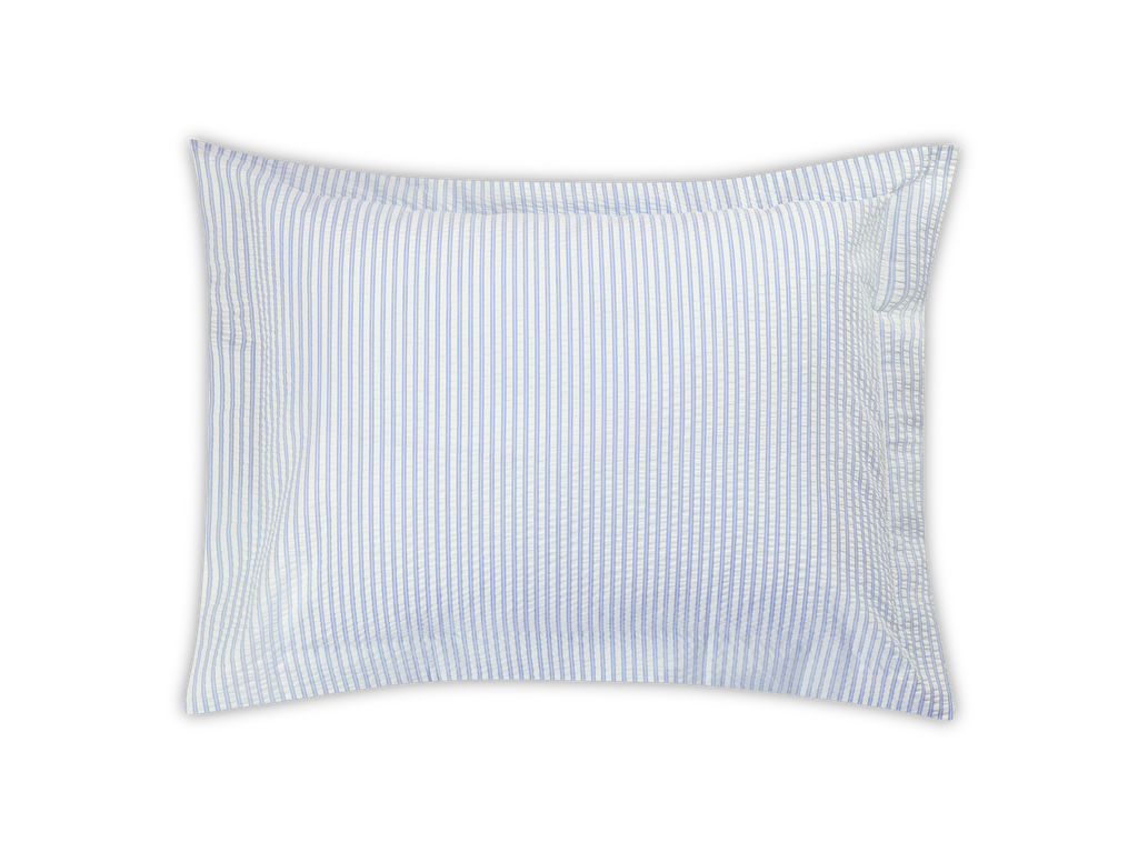 Matteo Sham in Azure, Standard 21" W x 27" L, plus 1" flange