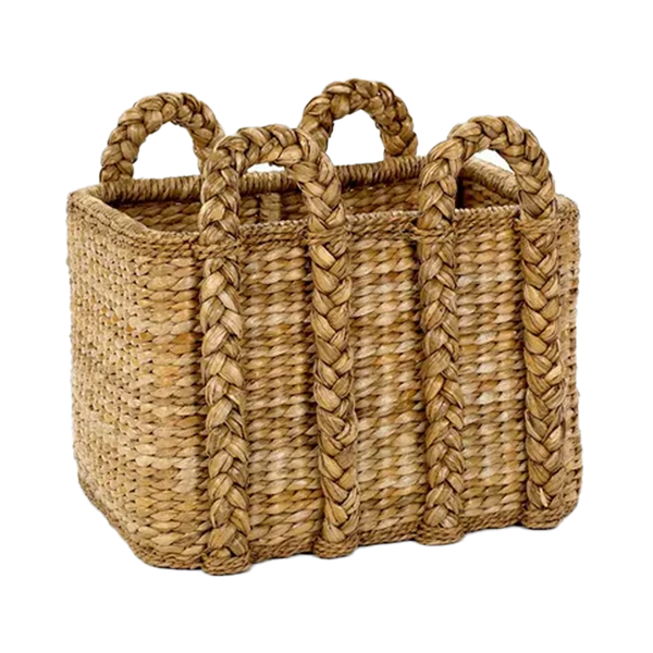 Large Rectangular Rush Basket