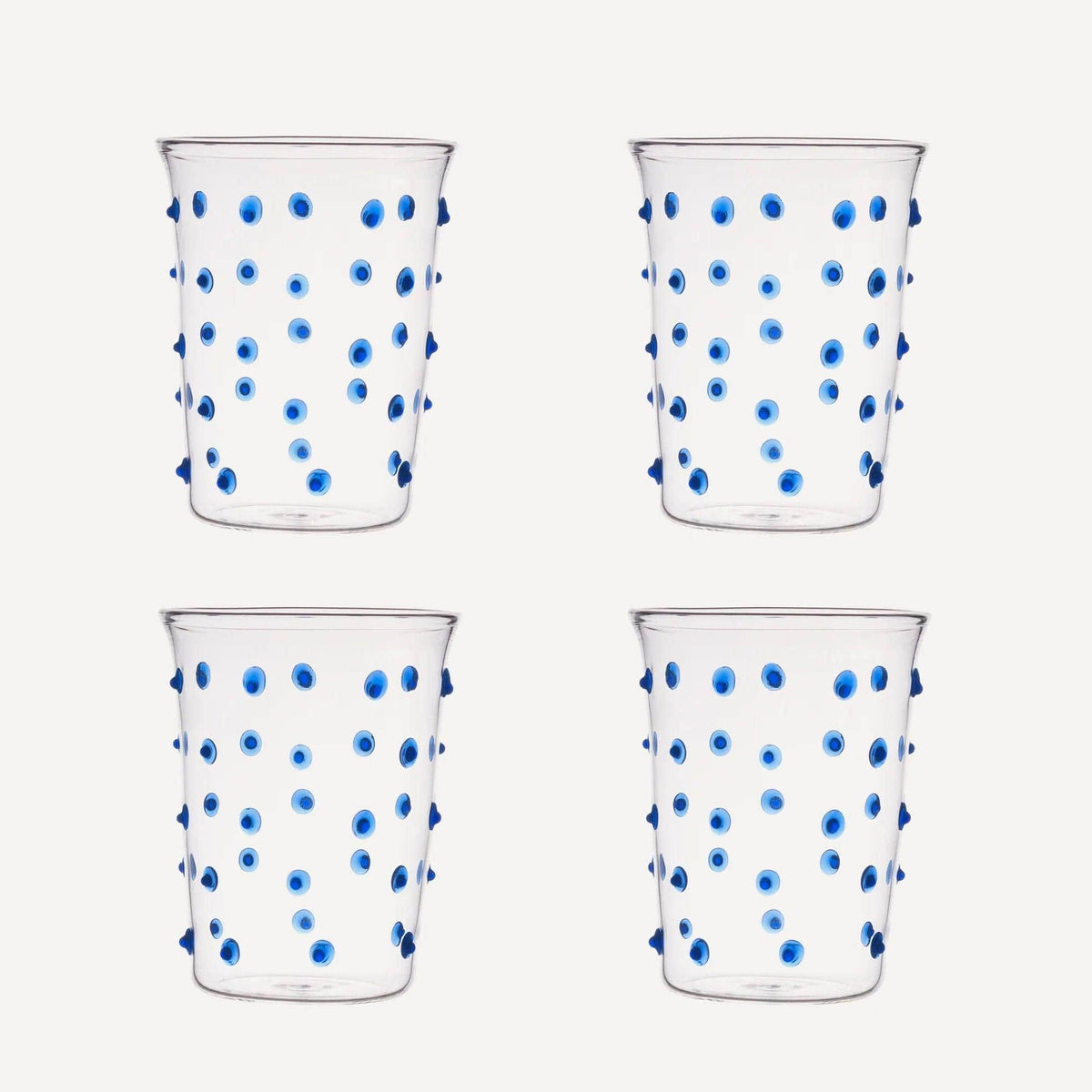 Blue Pom Tumbler - Set of Four