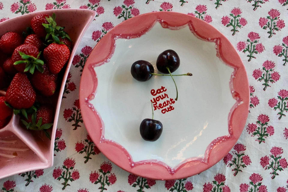 "eat your heart out" Dessert Plate