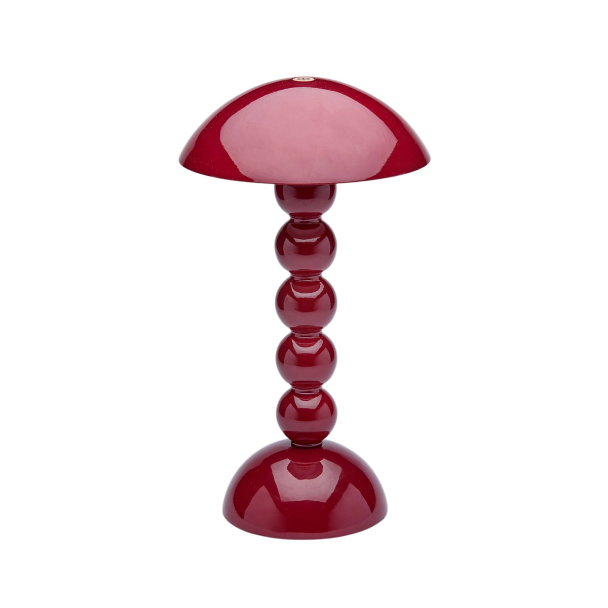 Cherry Lacquer Rechargeable Bobbin LED Lamp