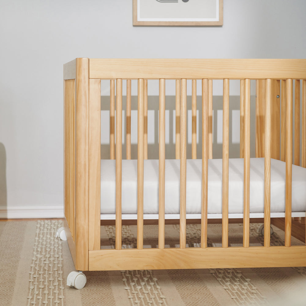 All-Stages Midi Crib Sheet in GOTS Certified Organic Muslin Cotton in White