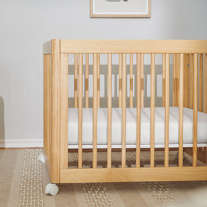All-Stages Midi Crib Sheet in GOTS Certified Organic Muslin Cotton in White