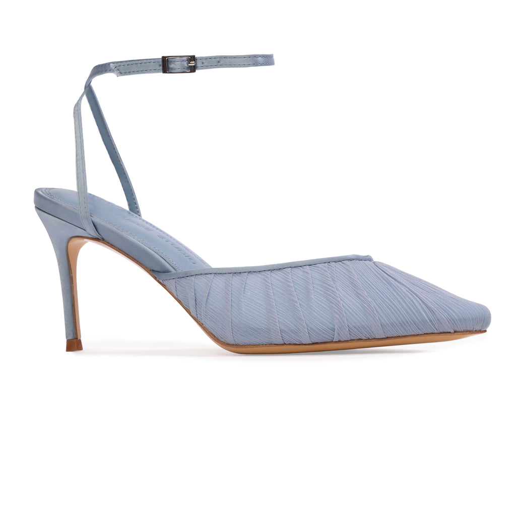 Melody 80 Pump in Ashley Blue Tulle
