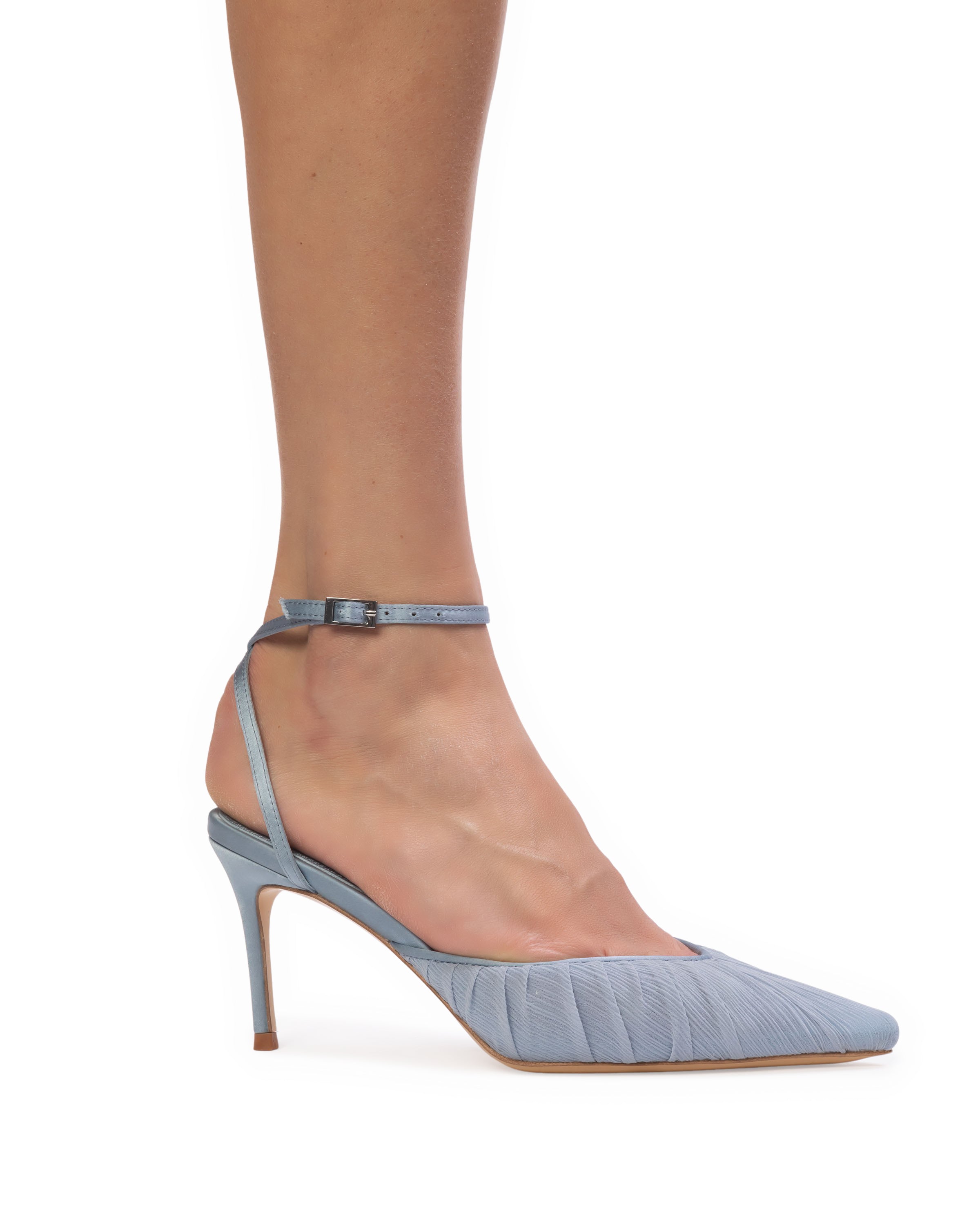 Melody 80 Pump in Ashley Blue Tulle