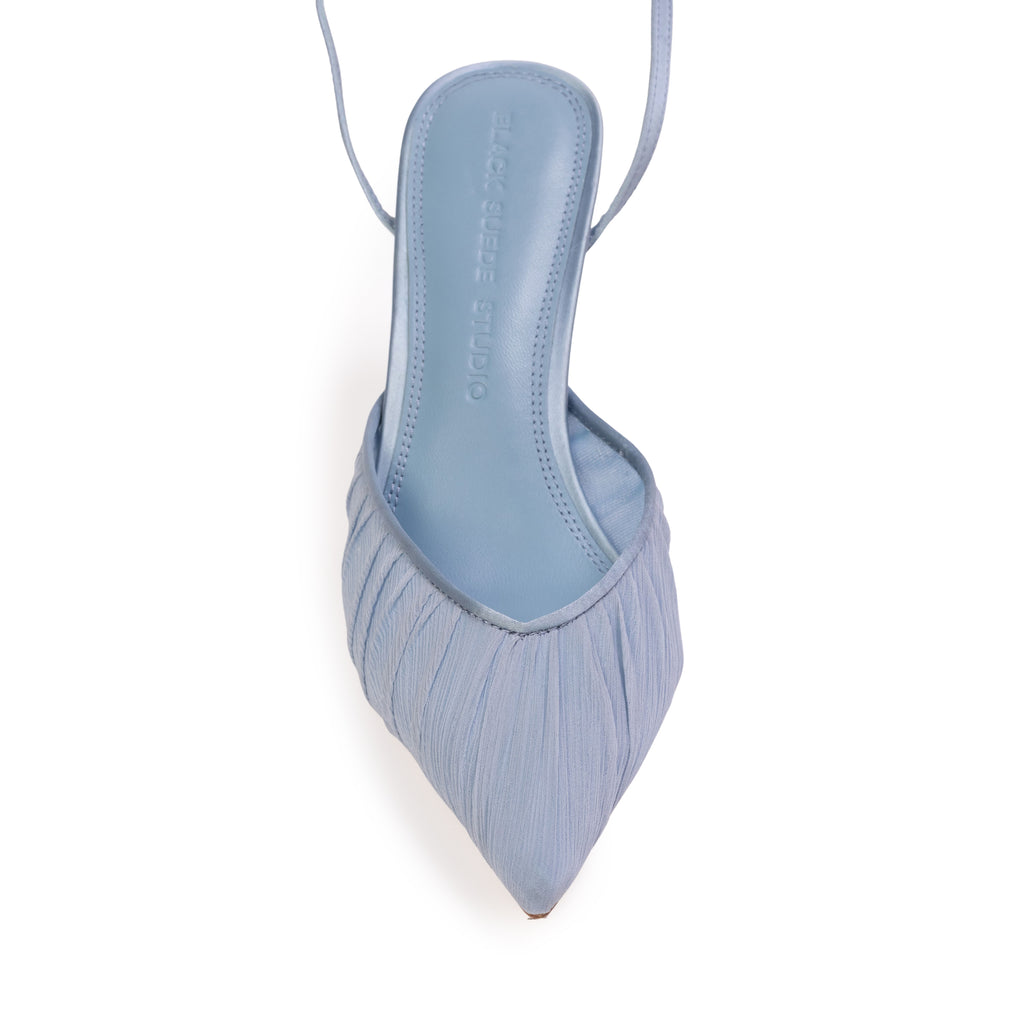 Melody 80 Pump in Ashley Blue Tulle