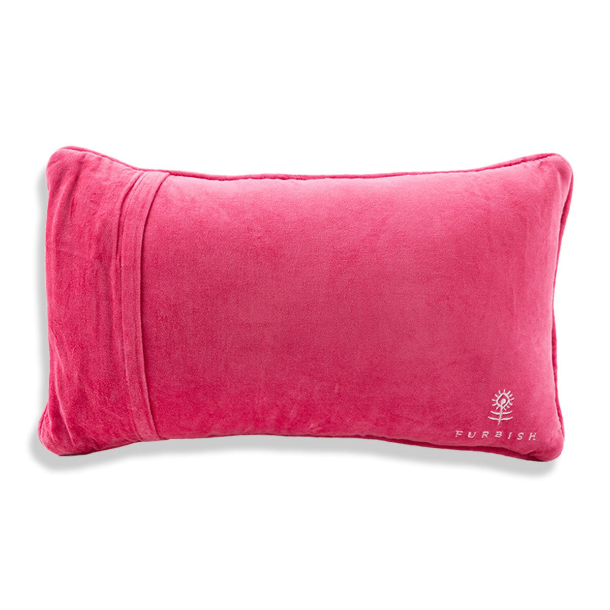 Merry & Bright Needlepoint Pillow - velvet back