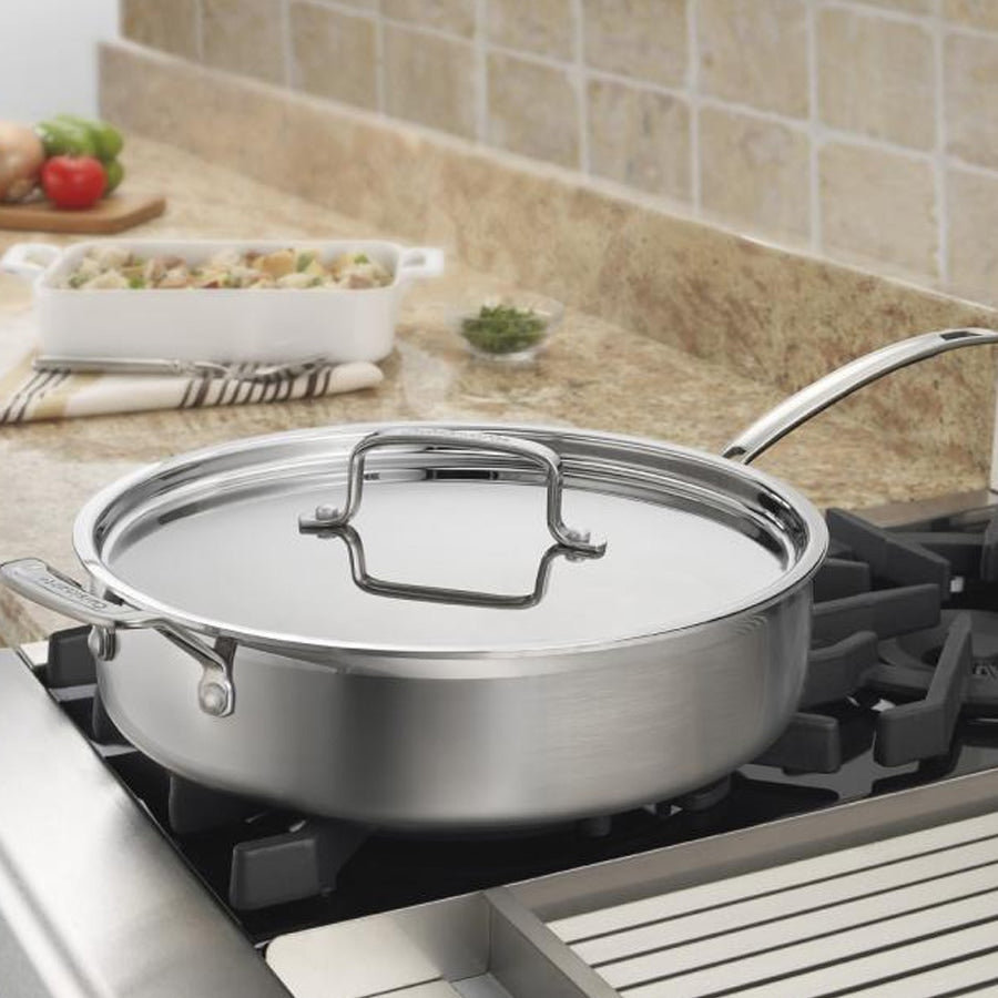 MultiClad Pro Triple Ply Stainless Cookware 5.5 Quart Sauté Pan in Stainless Steel