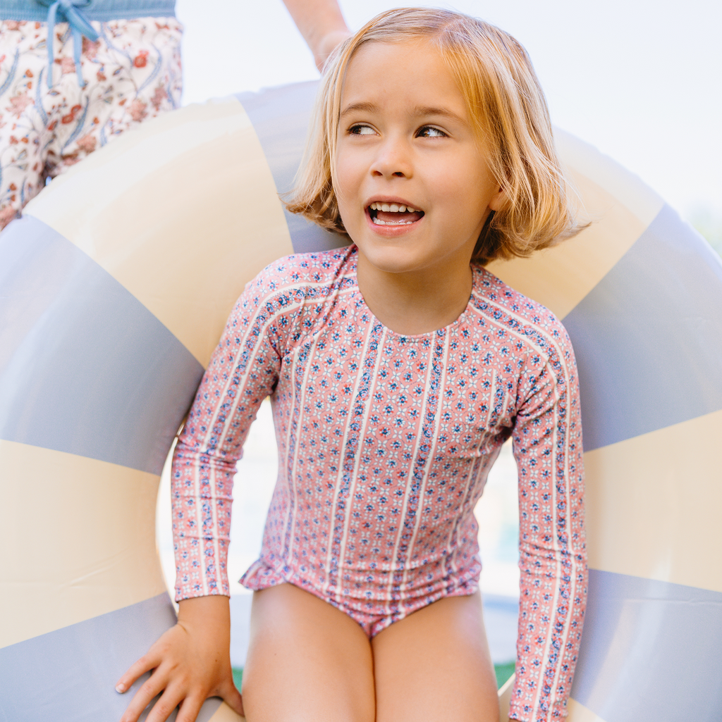 Girls’ Rosa Vine Rashguard One Piece