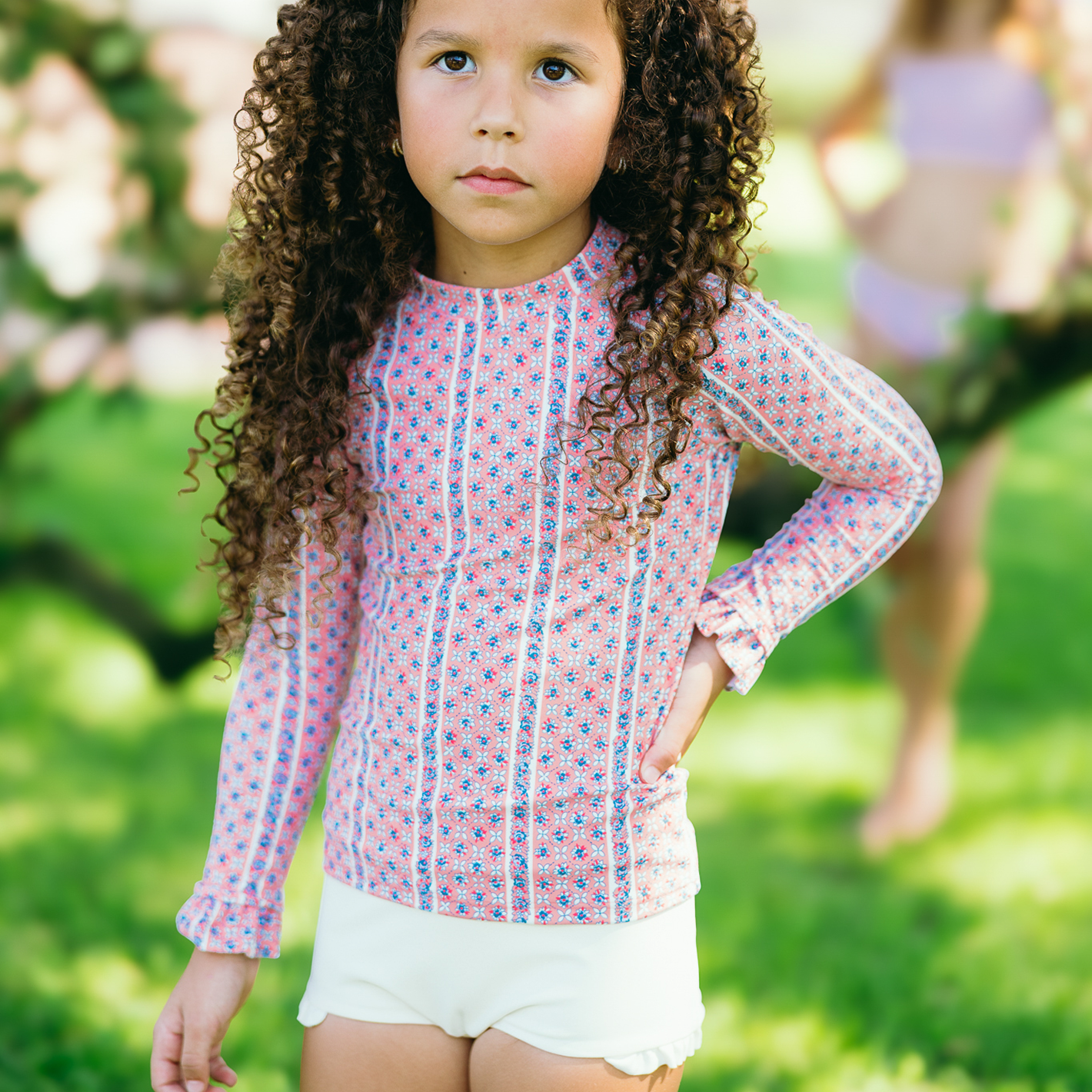 Girls’ Rosa Vine Rashguard Set