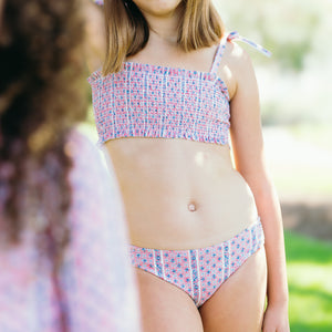 Girls’ Rosa Vine Smocked Bikini