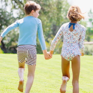 Boys’ Cocoa Stripe Boardie