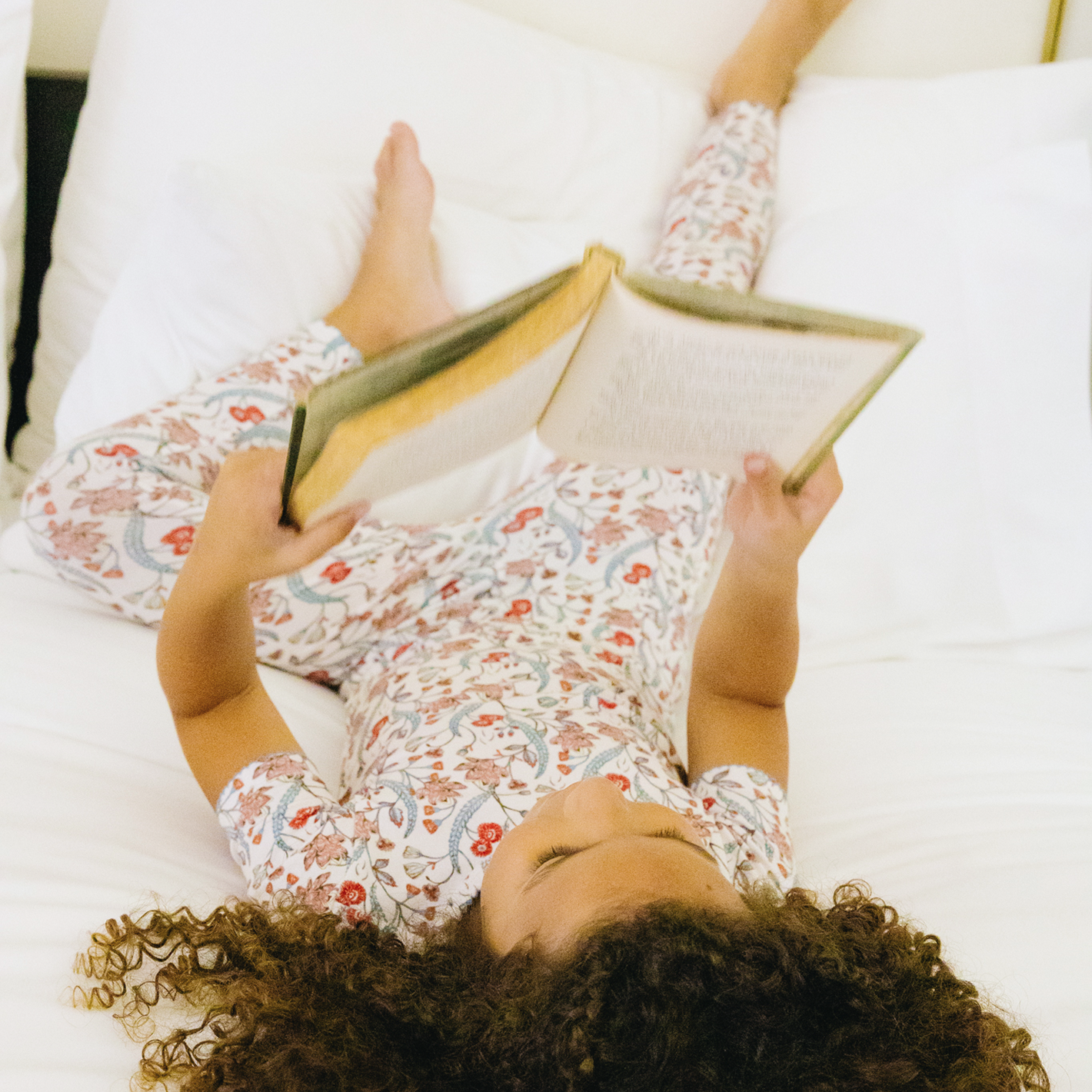 Girls’ Mercado Bloom Short Sleeve Pima Pajamas Set