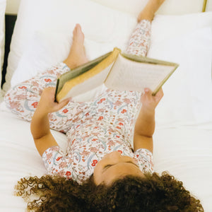 Girls’ Mercado Bloom Short Sleeve Pima Pajamas Set