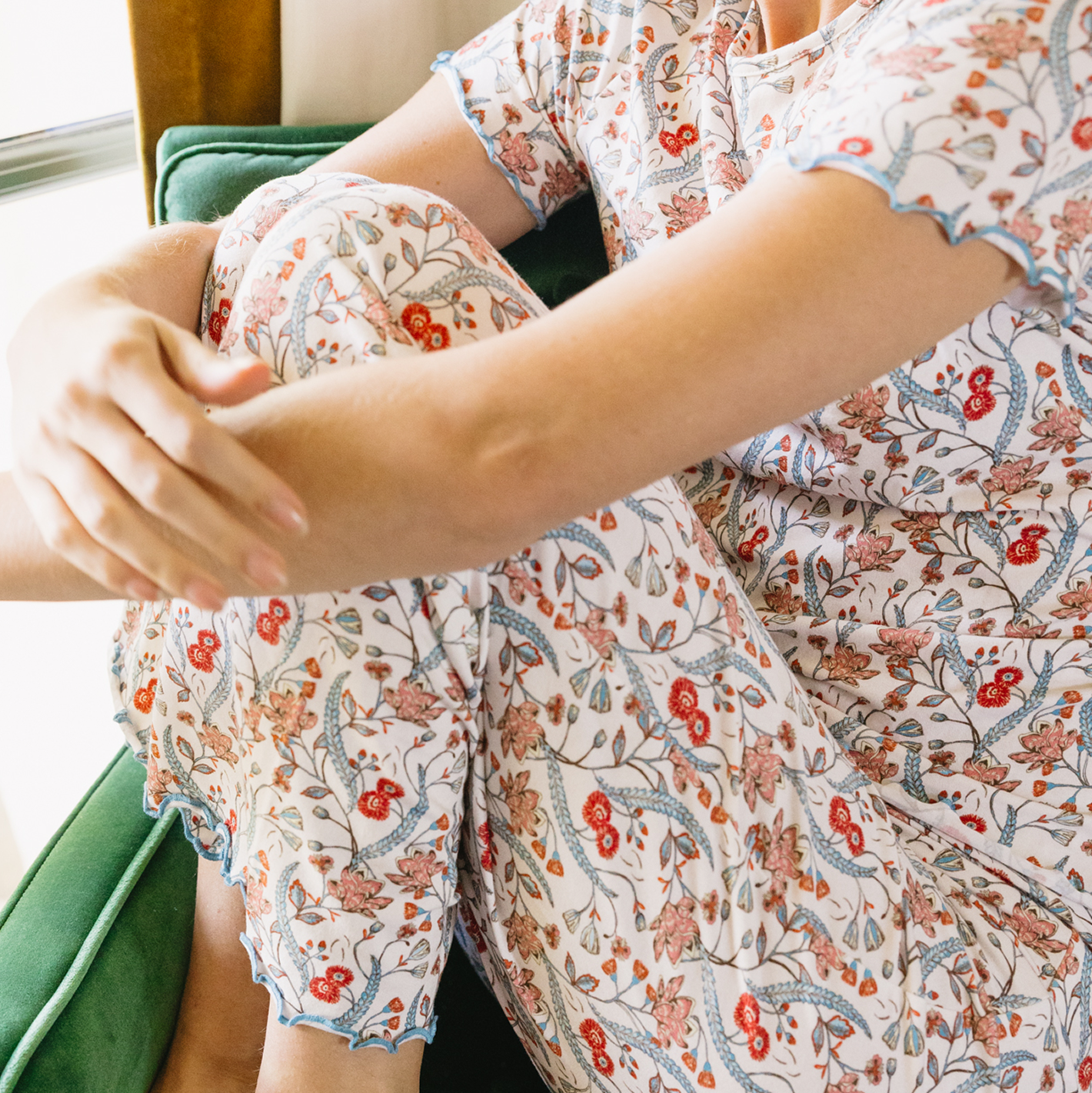 Women’s Mercado Bloom Short Sleeve Pima Pajamas Set