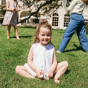 Girls’ White Align Tank