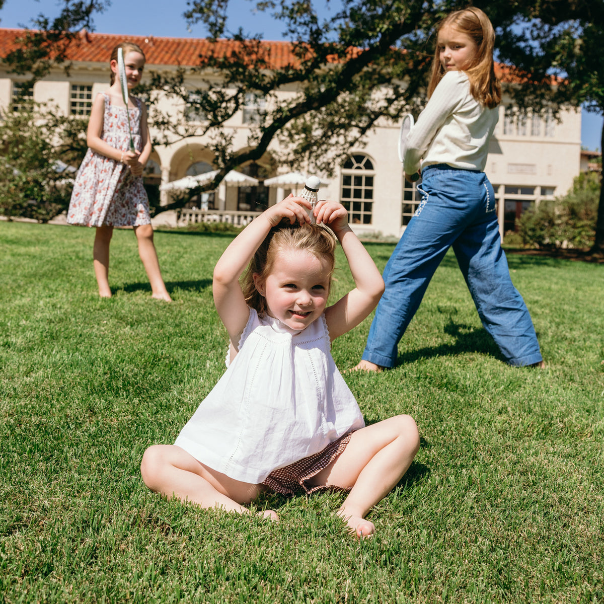 Girls’ Cocoa Gingham Ruffle Shorts