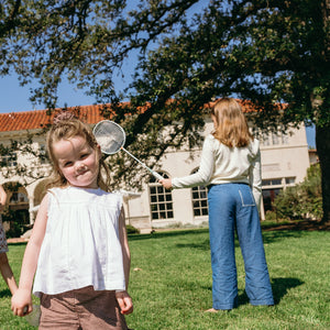 Girls’ Chambray Embroidered Pant