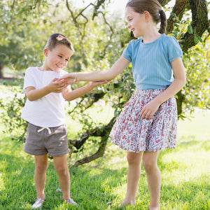 Boys’ Cocoa Gingham Ultra-Soft Twill Shorts