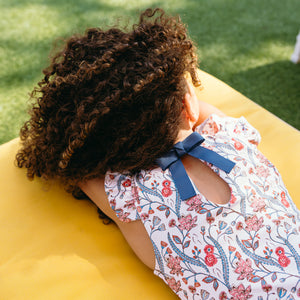 Girls’ Mercado Bloom Cap Sleeve Rashguard One Piece