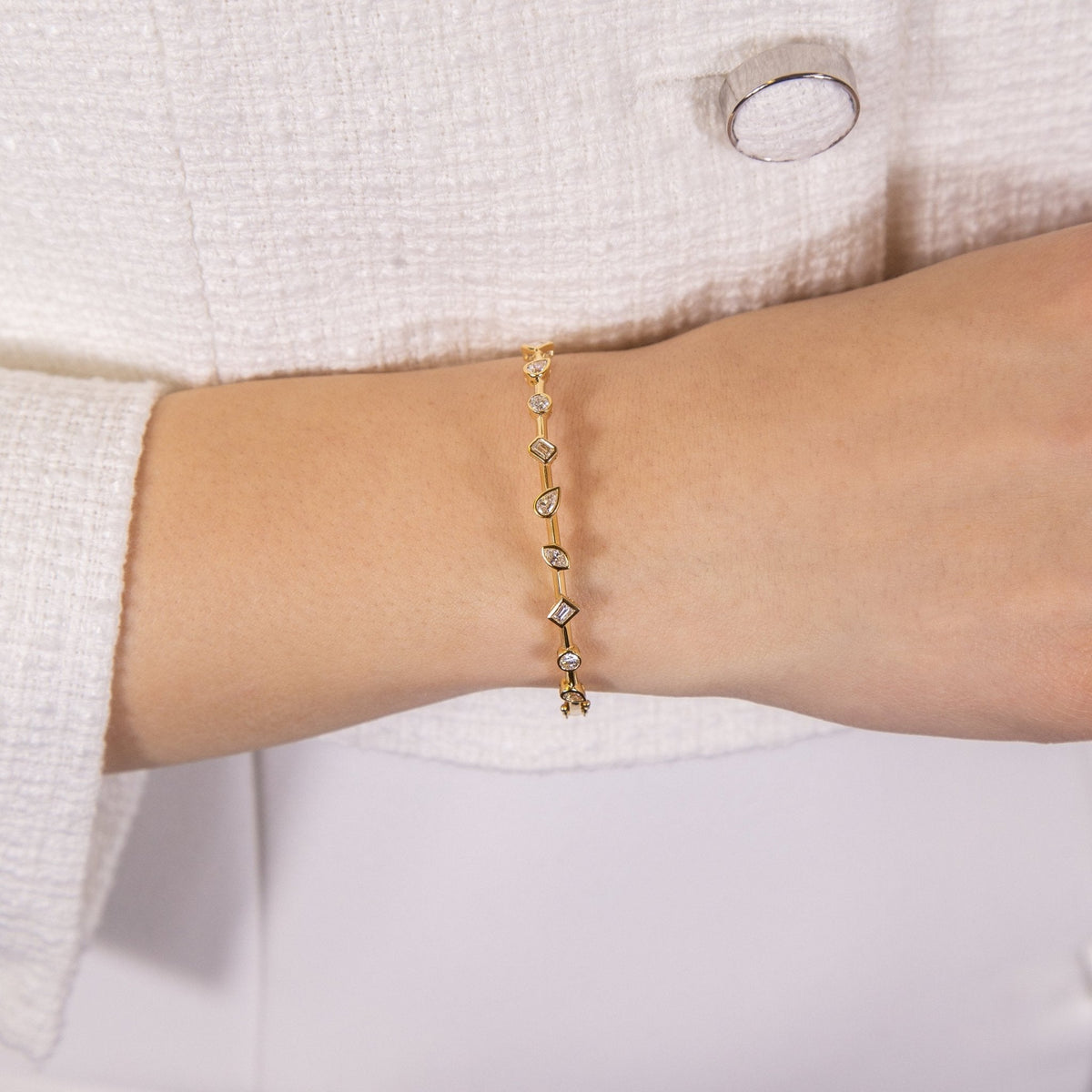 Mistral Diamond Bracelet - Jewelry - RUCHI New York