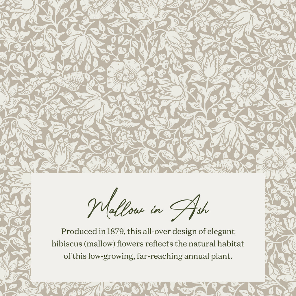 Morris & Co. x Namesake Crawford Gliding Ottoman Mallow in Ash