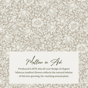 Morris & Co. x Namesake Crawford Gliding Ottoman Mallow in Ash