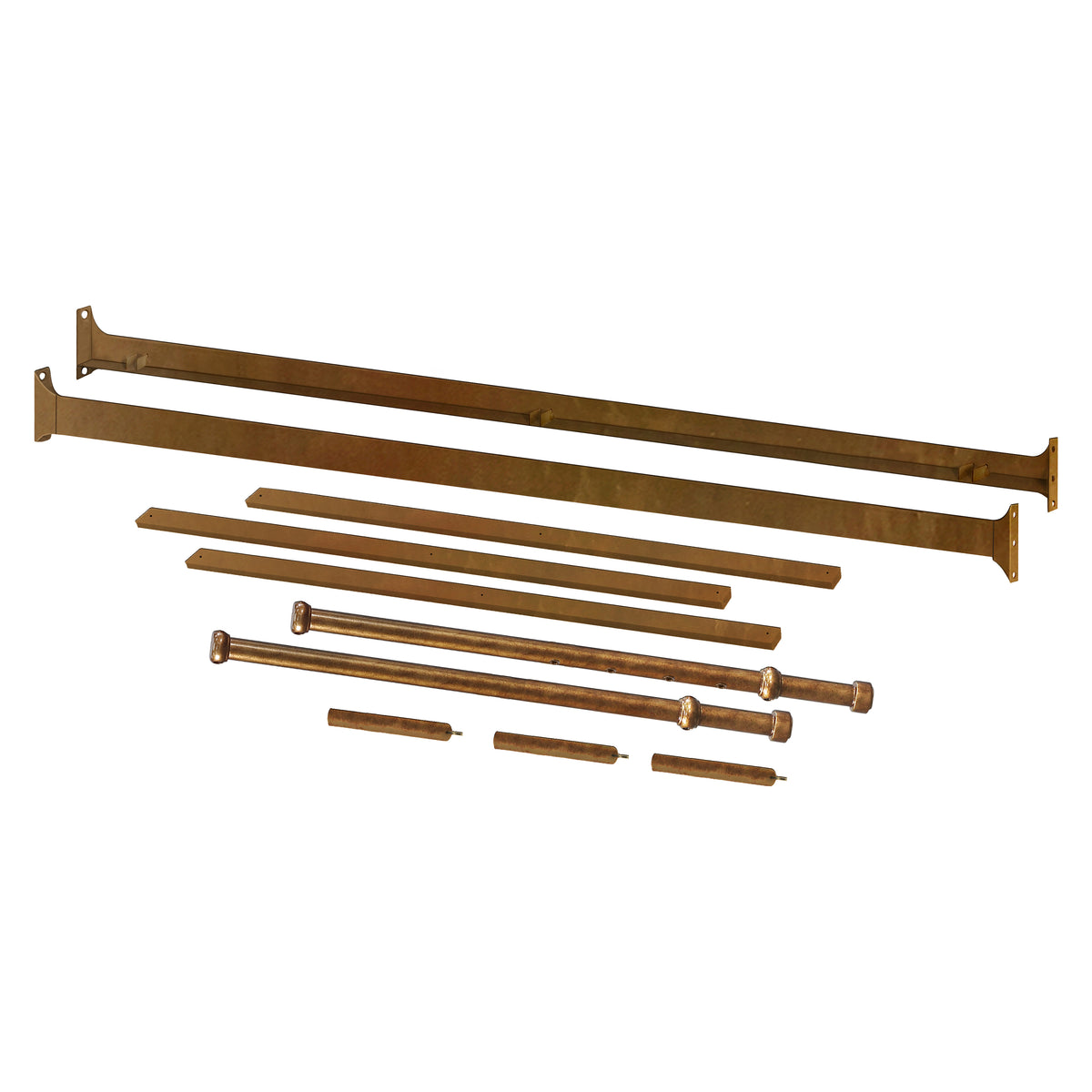 Winston Mini Crib Twin Size Conversion Kit in Vintage Gold