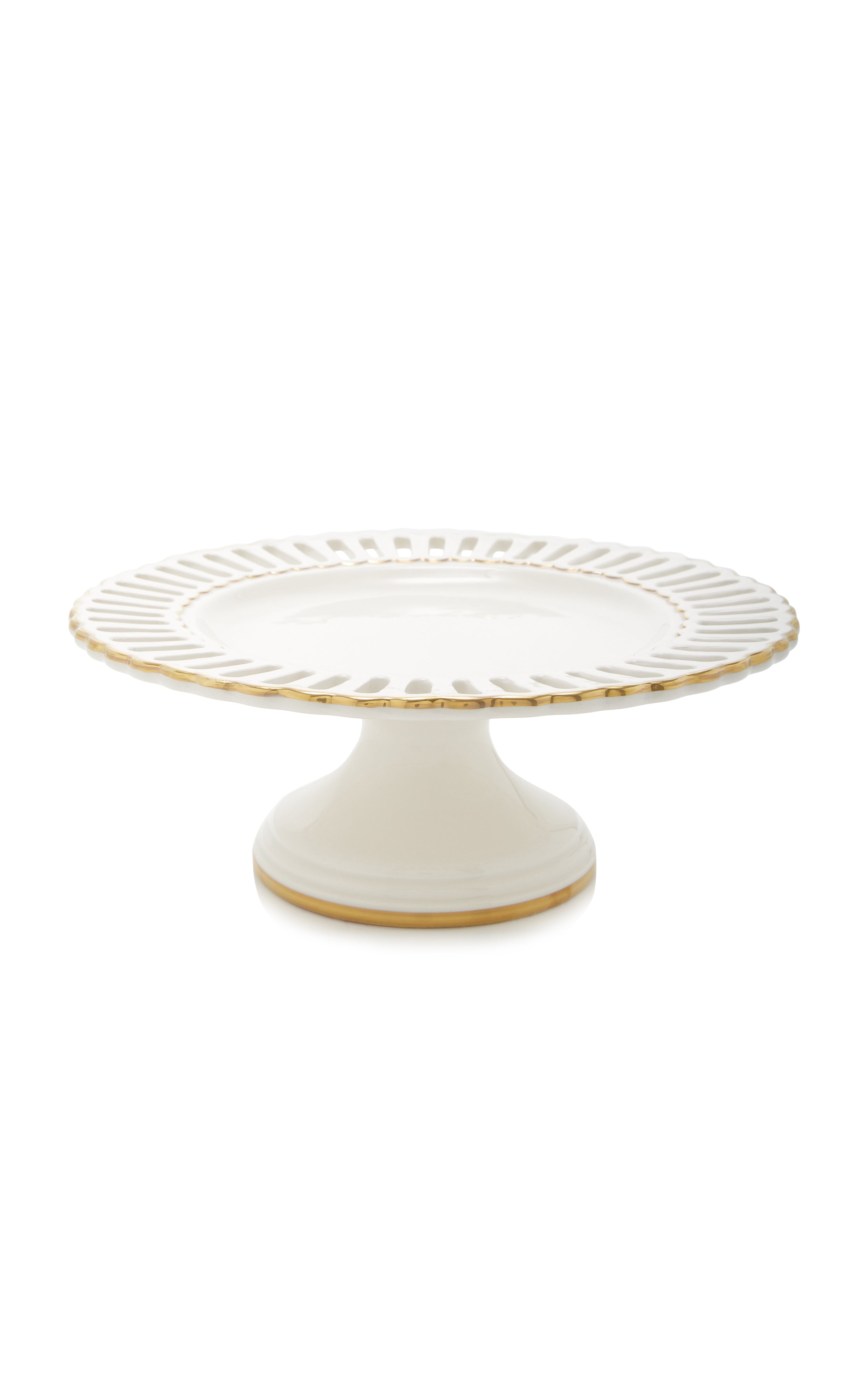 Balconata Creamware Cake Stand