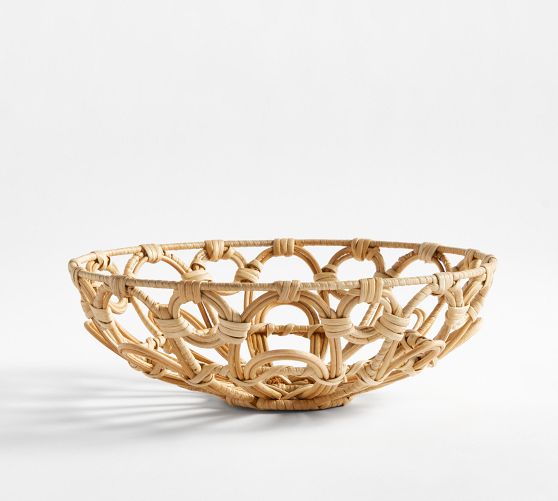 Antibes Handwoven Wicker Bread Basket