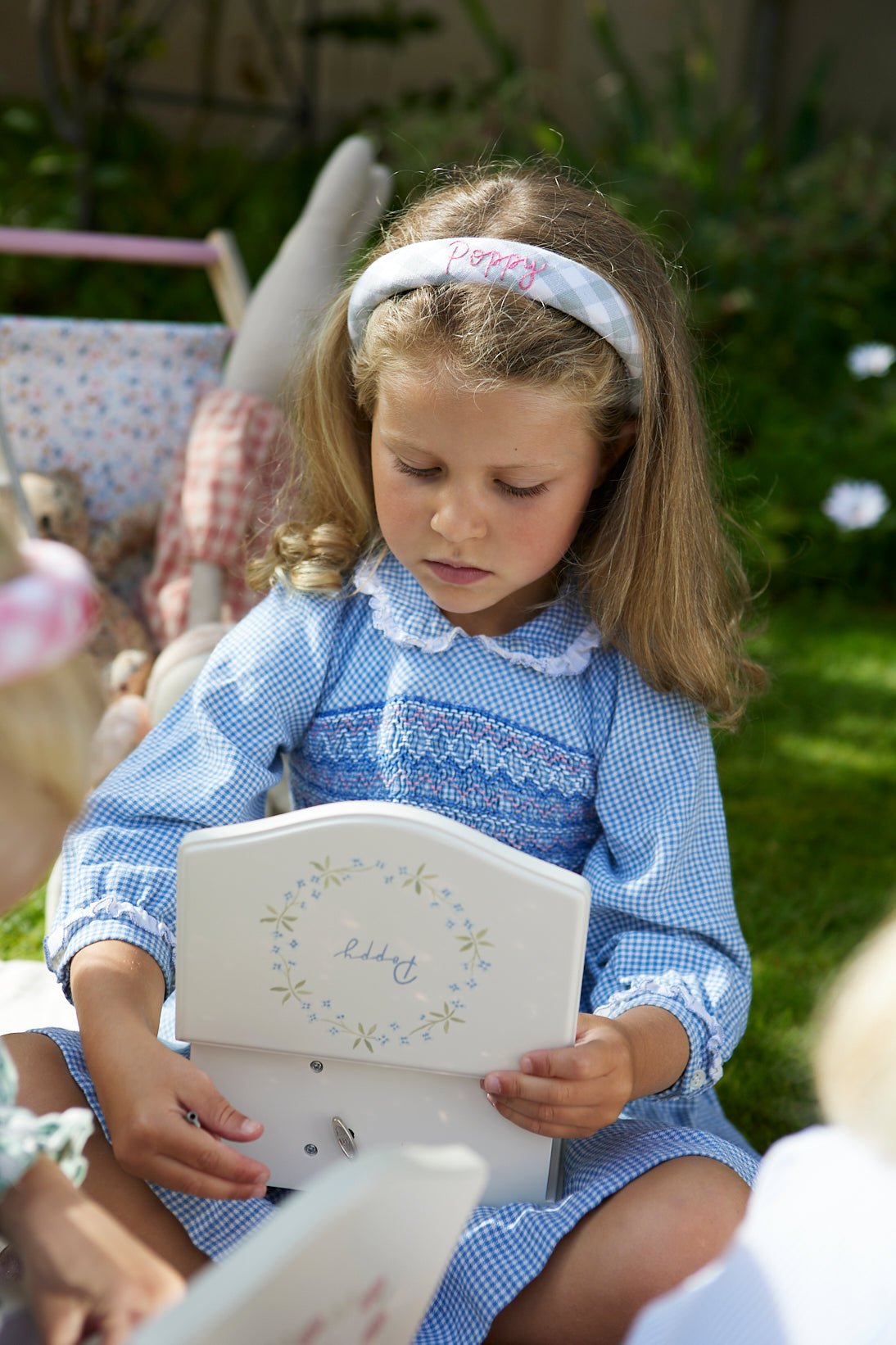 Musical Ballerina Box - Blue Garland - Nells Archdale