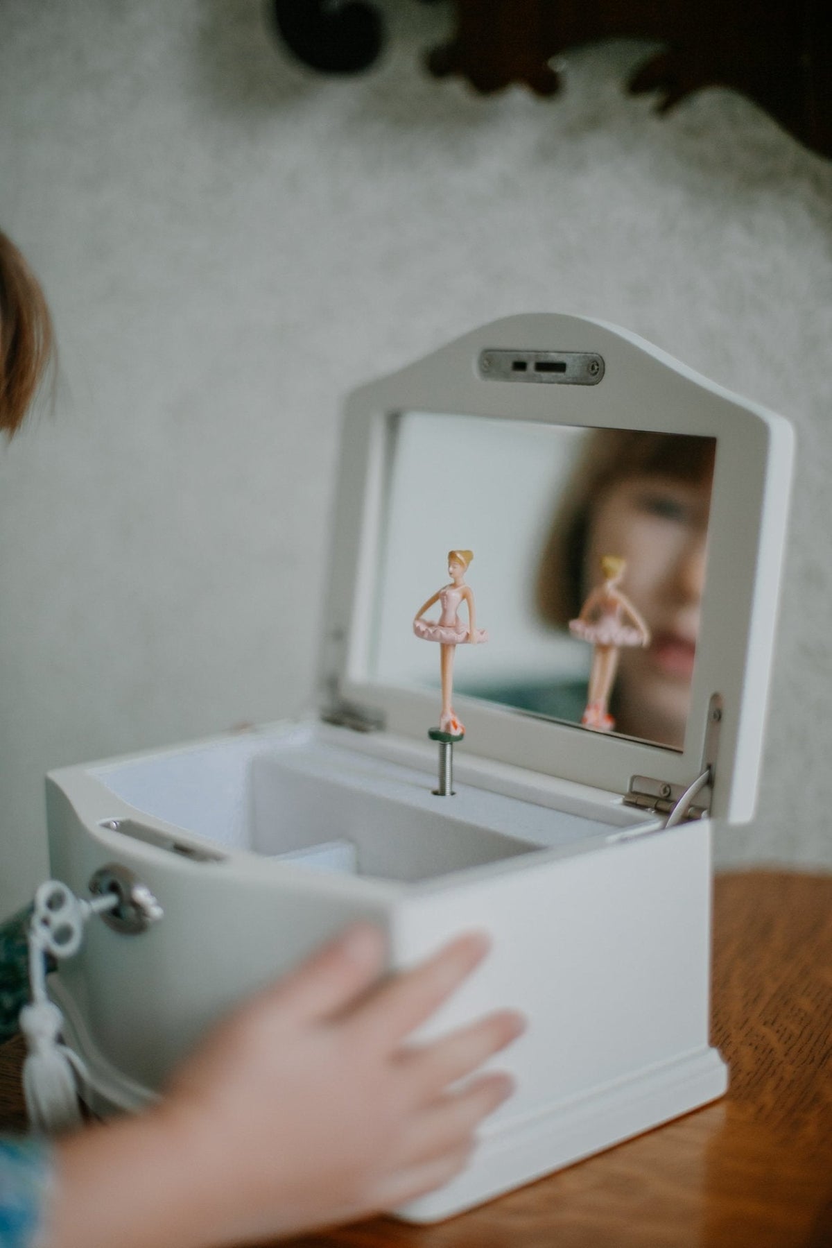 Musical Ballerina Box - Pink Floral - Nells Archdale