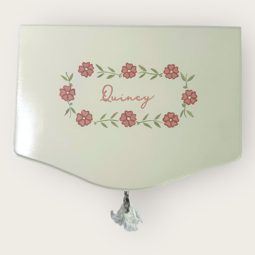 Musical Ballerina Box - Pink Floral - Nells Archdale