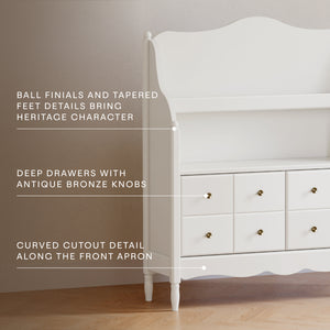 Liberty Library Hutch in Warm White