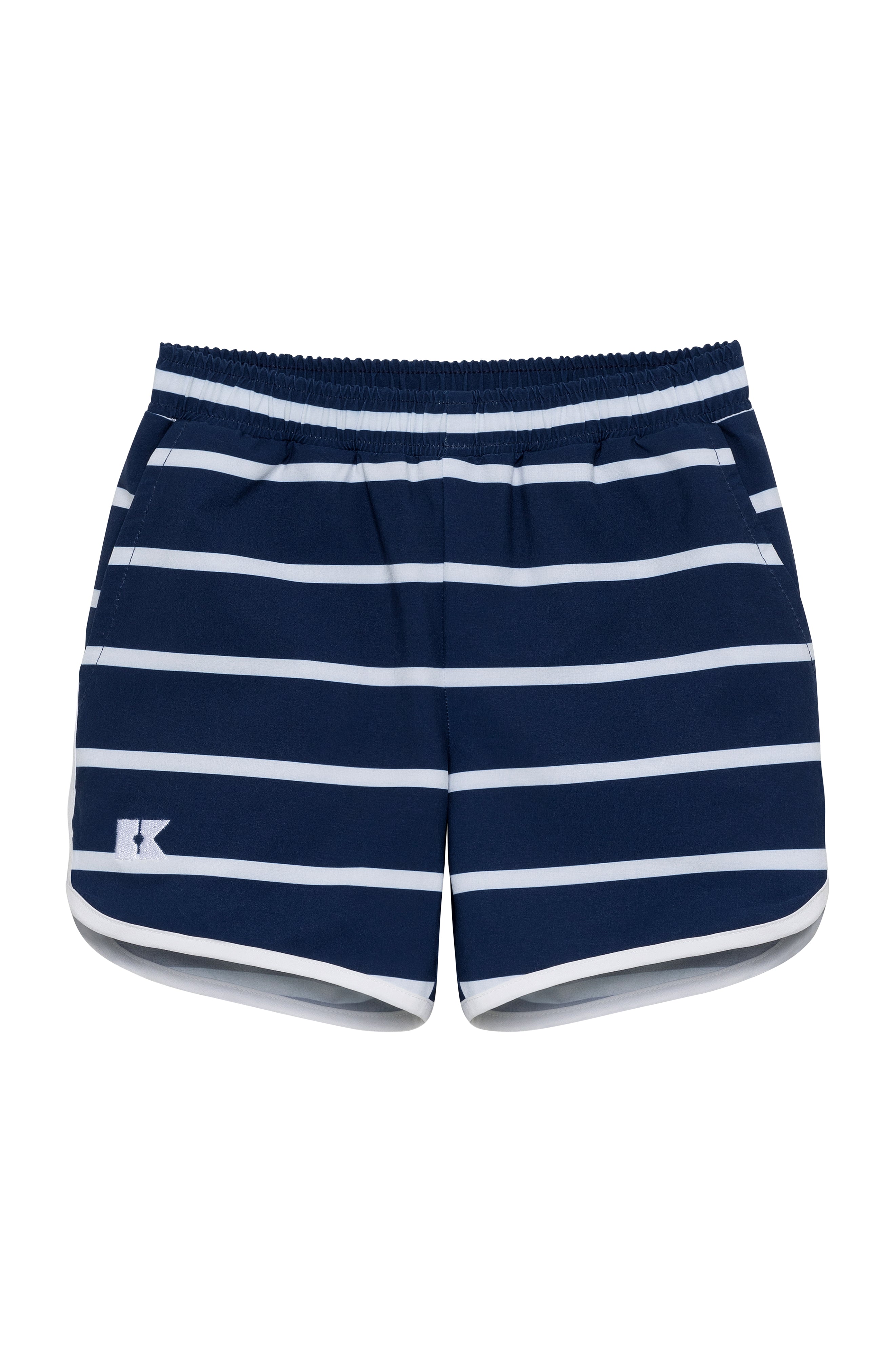 Retro Super Shorts in Navy & White